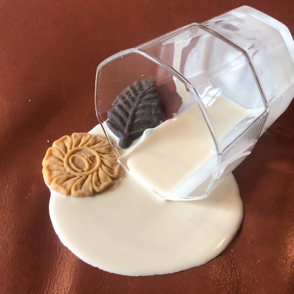 Fake Spilled Milk With Cookied - Picture 3 of 6